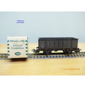 HORNBY acHO 708, wagon tombereau avec chargement de charbon     SNCF   BO