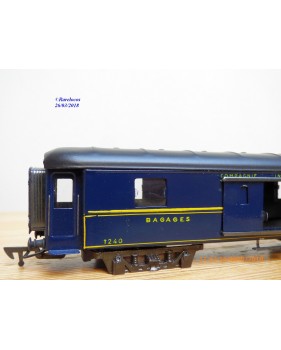 JEP / RATEAU  6656, fourgon grandes lignes   CIWL   N° 1240   SNCF  
