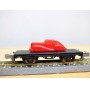 ROKAL métal  G 246, wagon plat à 2 essieux   DB  