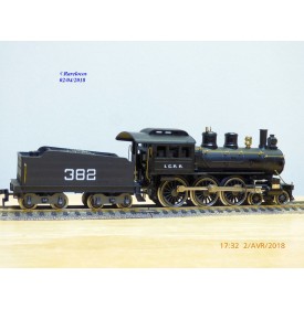 AHM  / Pocher /  Rivarossi  véro  5151,  locomotive  Ten Wheel 4 6 0  " Casey Jones " Illinois Central    ICRR   Neuf    BO