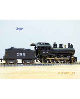 AHM  / Pocher /  Rivarossi  véro  5151,  locomotive  Ten Wheel 4 6 0  " Casey Jones " Illinois Central    ICRR   Neuf    BO