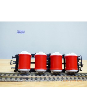 FLEISCHMANN  5231, wagon plat avec chargement citernes à bière EKU      DB   neuf   BO