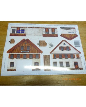 Schreiber-Bogen 619, kit en carton gare Friedbach  neuf   BO  HO 1/87