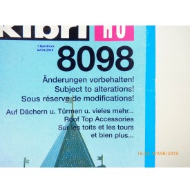 KIBRI  8098, ensemble d' éléments et accessoires de toitures      Neuf   1/87   HO  BO