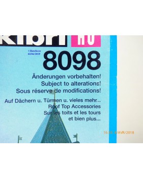 KIBRI  8098, ensemble d' éléments et accessoires de toitures      Neuf   1/87   HO  BO