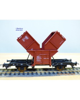 FLEISCHMANN 5502,  wagon tombereau basculant à déchargement central type El- u 061   DB  neuf   BO