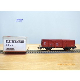 FLEISCHMANN 5502,  wagon tombereau basculant à déchargement central type El- u 061   DB  neuf   BO