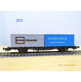 RÖWA 2012, wagon plat porte conteneur  CONTRANS  PICKFORDS  DB     BO