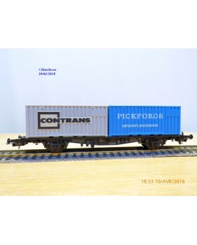 RÖWA 2012, wagon plat porte conteneur  CONTRANS  PICKFORDS  DB     BO