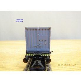 RÖWA 2012, wagon plat porte conteneur  CONTRANS  PICKFORDS  DB     BO