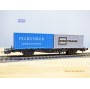 RÖWA 2304 wagon plat chargé de 2 conteneurs LESAGE  DB BO 