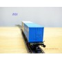 RÖWA 2304 wagon plat chargé de 2 conteneurs LESAGE  DB BO 