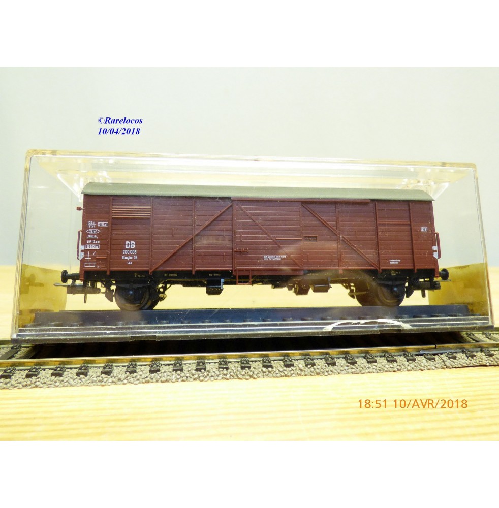 RÖWA 2304 wagon plat chargé de 2 conteneurs LESAGE  DB BO 