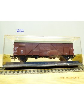 RÖWA 2304 wagon plat chargé de 2 conteneurs LESAGE  DB BO 