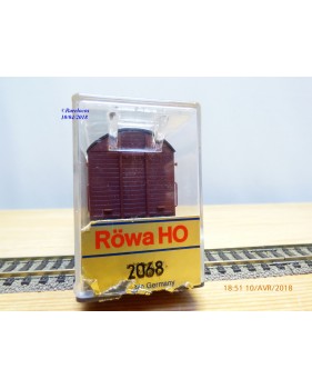 RÖWA 2304 wagon plat chargé de 2 conteneurs LESAGE  DB BO 