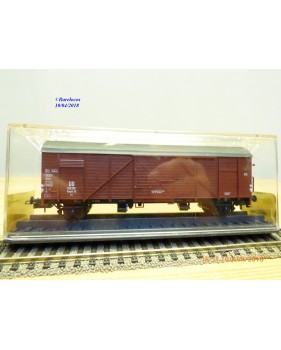 RÖWA 2304 wagon plat chargé de 2 conteneurs LESAGE  DB BO 