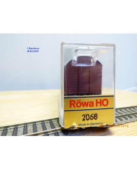 RÖWA 2304 wagon plat chargé de 2 conteneurs LESAGE  DB BO 