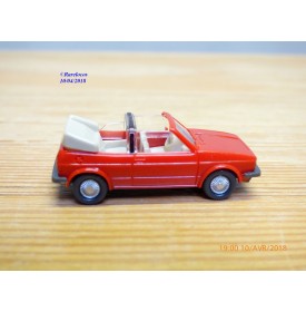 WIKING  ??? ,  Volkswagen Golf décapotable rouge    1/87   HO