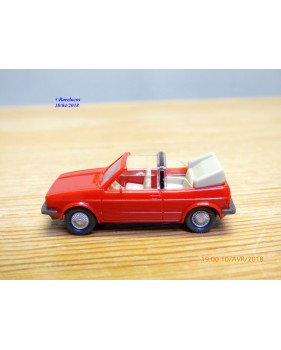 WIKING  ??? ,  Volkswagen Golf décapotable rouge    1/87   HO