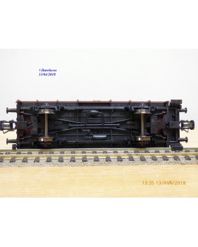 ROCO 46950,  wagon tombereau à plate forme d' extrémité    type E  ÖBB  Neuf   BO