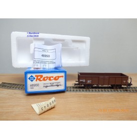 ROCO 46950,  wagon tombereau à plate forme d' extrémité    type E  ÖBB  Neuf   BO