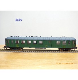 JOUEF  5110, voiture  OCEM à rivets  mixte 3 Cl. / fourgon  C4Dyi   PLM    BO