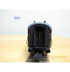 JOUEF  5110, voiture  OCEM à rivets  mixte 3 Cl. / fourgon  C4Dyi   PLM    BO