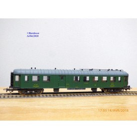 JOUEF  5110, voiture  OCEM à rivets  mixte 3 Cl. / fourgon  C4Dyi   PLM    BO