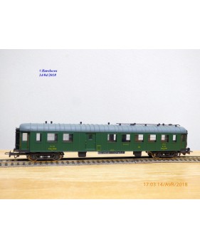 JOUEF  5110, voiture  OCEM à rivets  mixte 3 Cl. / fourgon  C4Dyi   PLM    BO