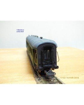 JOUEF  5110, voiture  OCEM à rivets  mixte 3 Cl. / fourgon  C4Dyi   PLM    BO