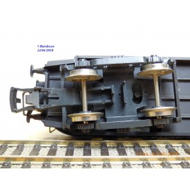 JOUEF  5110, voiture  OCEM à rivets  mixte 3 Cl. / fourgon  C4Dyi   PLM    BO