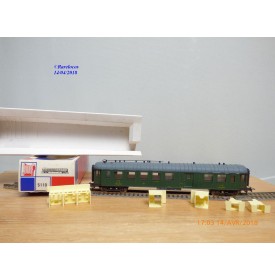 JOUEF  5110, voiture  OCEM à rivets  mixte 3 Cl. / fourgon  C4Dyi   PLM    BO