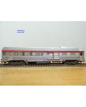JOUEF  5550, voiture grandes lignes inox mixte 1 Cl. / fourgon  A2Dx  éclairé  TEE PBA   SNCF   neuf   BO                    