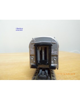 JOUEF  5550, voiture grandes lignes inox mixte 1 Cl. / fourgon  A2Dx  éclairé  TEE PBA   SNCF   neuf   BO                    