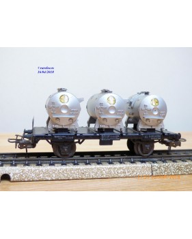Märklin 48944 wagons plats type Bt 10 conteneurs à bière Königsbacher DB BO