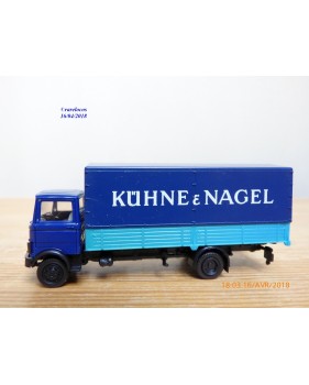 HERPA  814294,  camion bâché MERCEDES BENZ   LP 813  KÜHNE & NAGEL   Neuf   BO  1/87