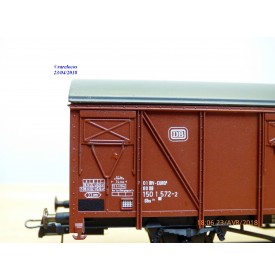 Roco 46407, wagon couvert  type Gbs 254 N°:150 1 572-2   BO