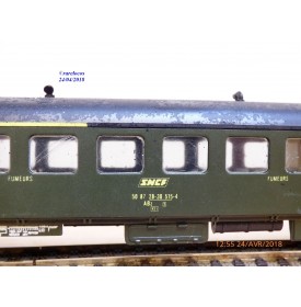 RMA ???   , voiture banlieue ex PLM  mixte de 1 / 2 Cl. type ABz    SNCF