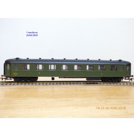 France Trains  221, voiture OCEM à flancs lisses  1 Cl.  A 8   SNCF   BO