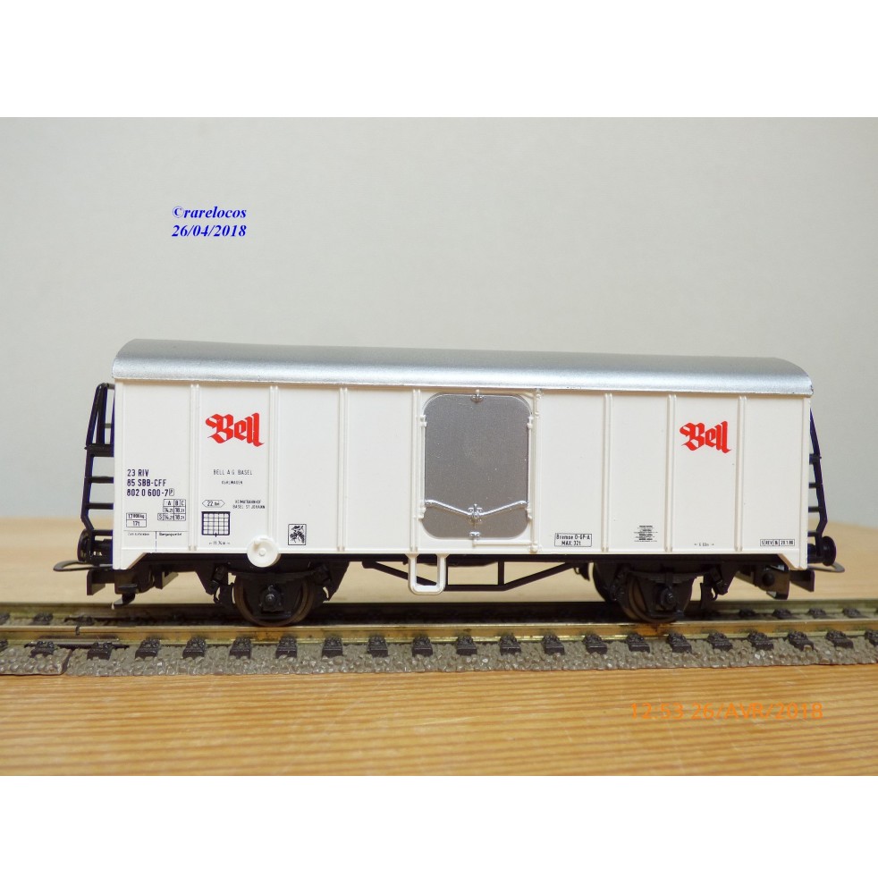 LILIPUT 221 50 , wagon couvert réfrigérant  type Ices  BELL  SBB      BO