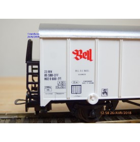 LILIPUT 221 50 , wagon couvert réfrigérant  type Ices  BELL  SBB      BO