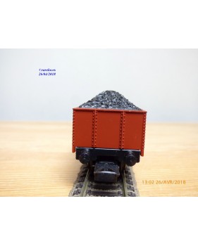ELECTROTREN  1201, wagon tombereau chargé de charbon   RENFE   BO