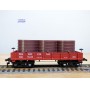 MANTUA 723 020, wagon plat ancien à bogies avec citernes Pennsylvania PRR  neuf  BO