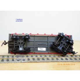 MANTUA 723 020, wagon plat ancien à bogies avec citernes Pennsylvania PRR  neuf  BO