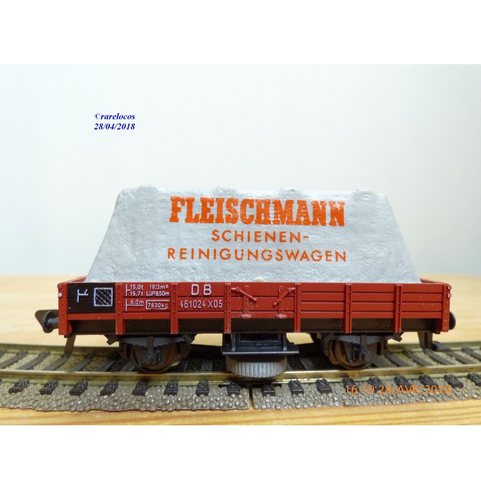 Fleischmann 5569,  wagon nettoyeur de voie type Kklmmo490  DB  neuf   BO