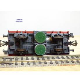 Fleischmann 5569,  wagon nettoyeur de voie type Kklmmo490  DB  neuf   BO