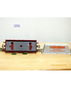 Fleischmann 5569,  wagon nettoyeur de voie type Kklmmo490  DB  neuf   BO