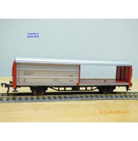 FLEISCHMANN 5335,  wagon couvert à parois coulissantes  type Hbis DB  neuf   BO