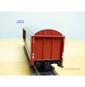 FLEISCHMANN 5335,  wagon couvert à parois coulissantes  type Hbis DB  neuf   BO