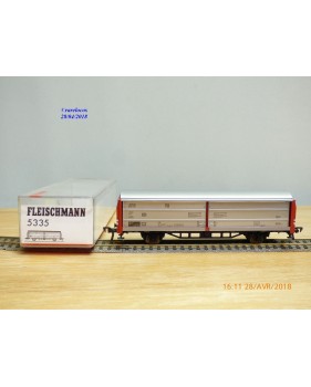 FLEISCHMANN 5335,  wagon couvert à parois coulissantes  type Hbis DB  neuf   BO